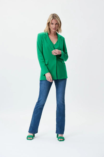 Silky Knit Straight Blazer
