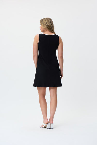 Colour-Block Fused Silky Knit Dress