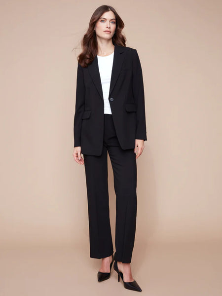 BLAZER WITH RUCHED BACK