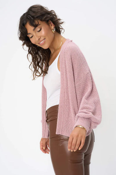 TRUE GEM CHENILLE CARDI
