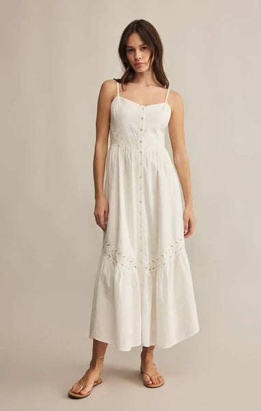 Citadelle Embroidered Linen Maxi Dress