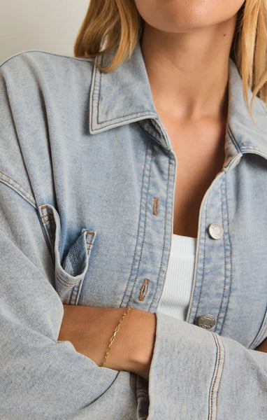 ALL DAY KNIT DENIM JACKET