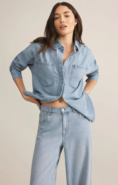 ALL DAY LUXE SOFT DENIM JACKET