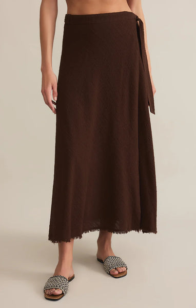 SALERNO WRAP MIDI SKIRT