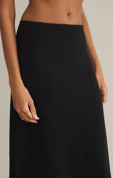 DELAVINE TEXTURED MIDI SKIRT