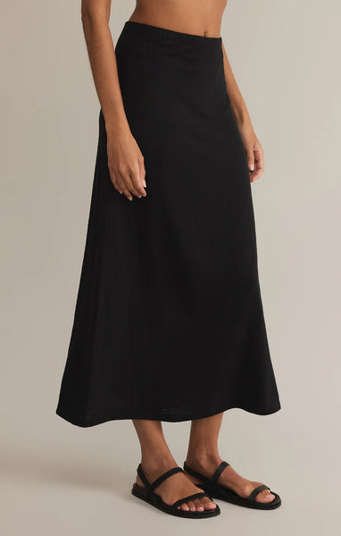 DELAVINE TEXTURED MIDI SKIRT