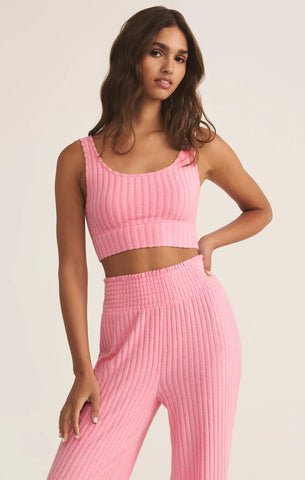 Zoe Silky Rib Tank Bra