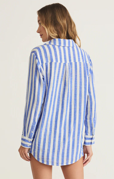Saturdays Stripe Gauze Shirt