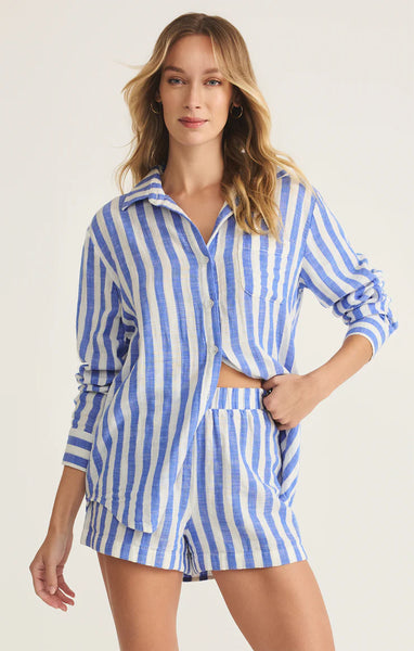Saturdays Stripe Gauze Shirt