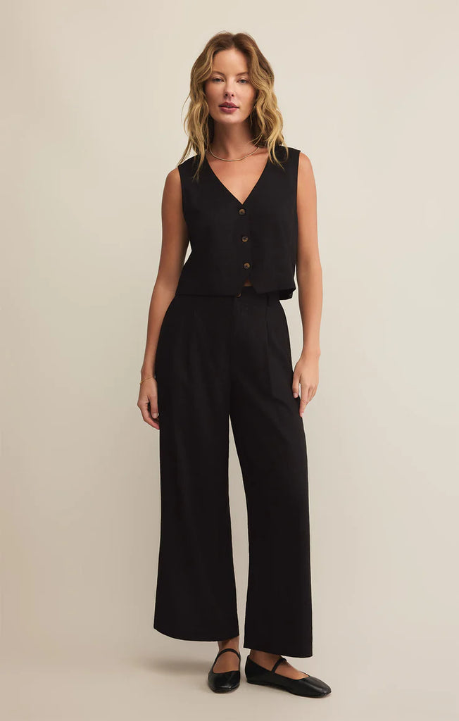 Topanga Wide Leg Linen Pant