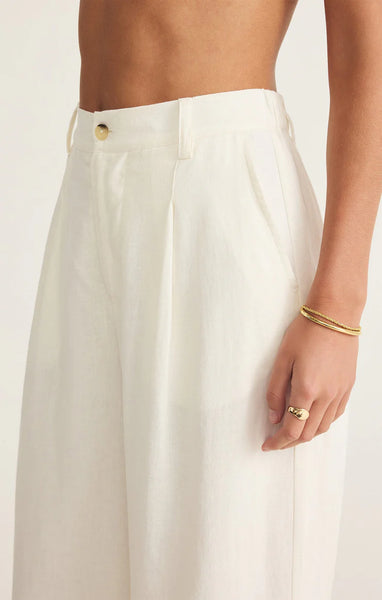 Topanga Wide Leg Linen Pant