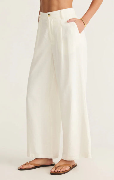 Topanga Wide Leg Linen Pant