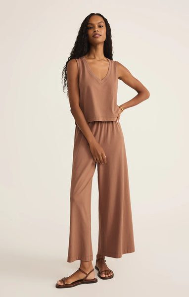 Sloane V-Neck Cotton Jersey Top