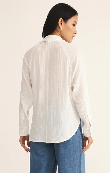 Perfect Airy Gauze Button Up