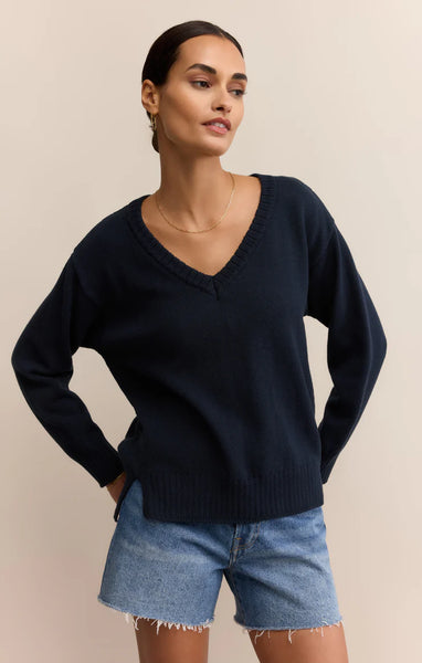 All Around Cotton V-Neck Sweater