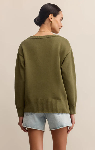 All Around Cotton V-Neck Sweater