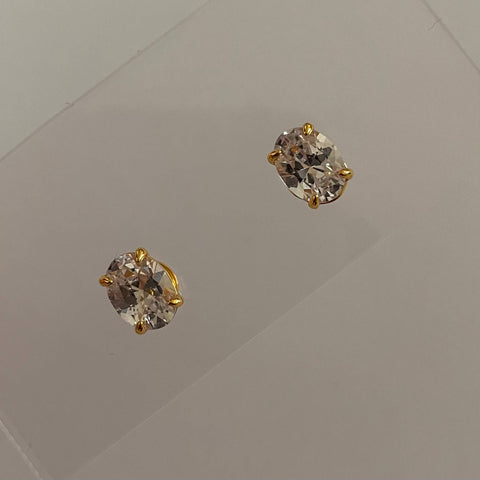 Oval Stone Studs