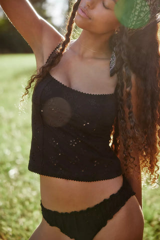 FULL BLOOM EYELET CAMI