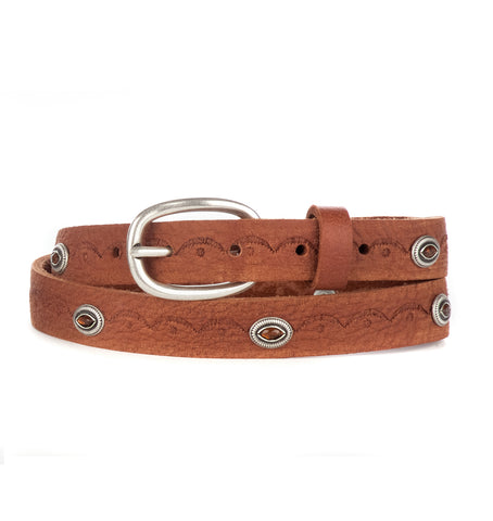 FRANCIS STUDDED LEATHER BELT