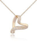 Reign Diamondlite Yellow Ribbon Heart Pendant - Nica's Clothing & Accessories