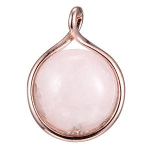 Reign Genuine Rose Quartz Bubble Necklace - Nica's Clothing & Accessories