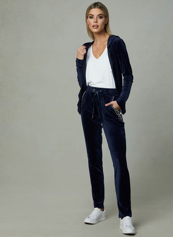 SLIM LEG VELVET JOGGER