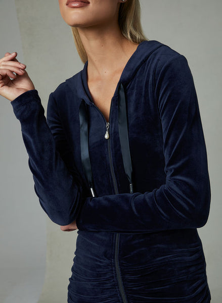 RUCHED PEARL EMBELLISHED TOP