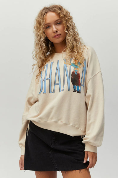 SHANIA BOOTS BEEN UNDER OVERSIZED CREW