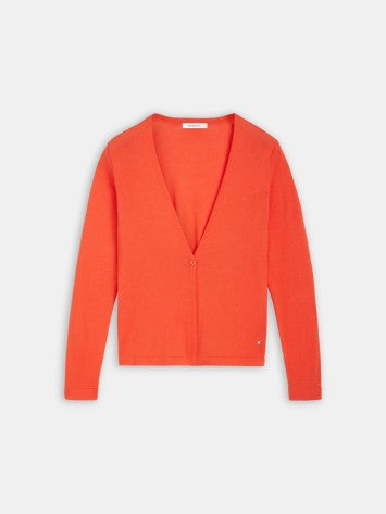 OPEN-FIT FINE-KNIT CARDI