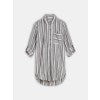 LONG BLOUSE WITH WOVEN STRIPES