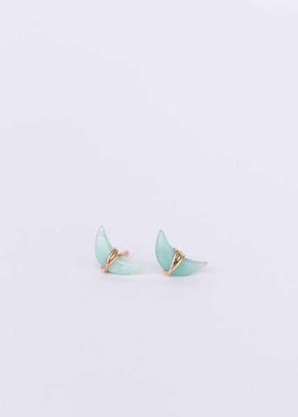 Wire Wrapped Moon - Amazonite
