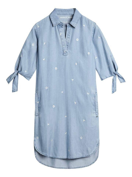 DENIM BLOUSE DRESS