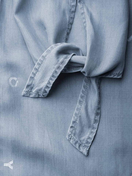 DENIM BLOUSE DRESS
