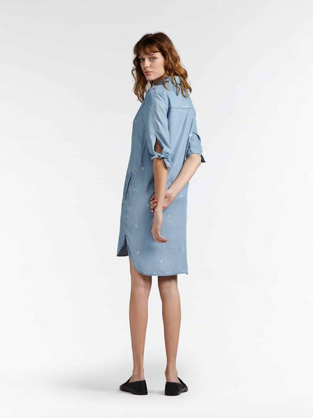 DENIM BLOUSE DRESS
