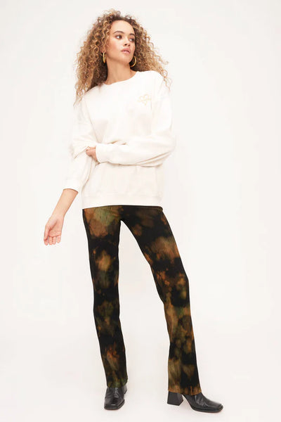 HEART OF GOLD EMBROIDERED OVERSIZED SWEATSHIRT