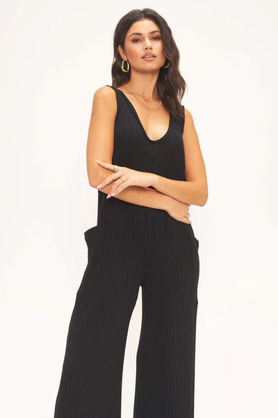 SANTA MARIA RIB WIDE LEG JUMPSUIT