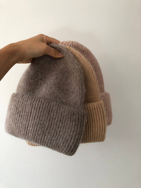 2024 ROYAL ANGORA BEANIE - neutral: Camel