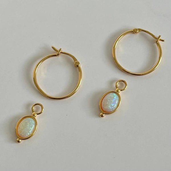 Adile Opal Hoops