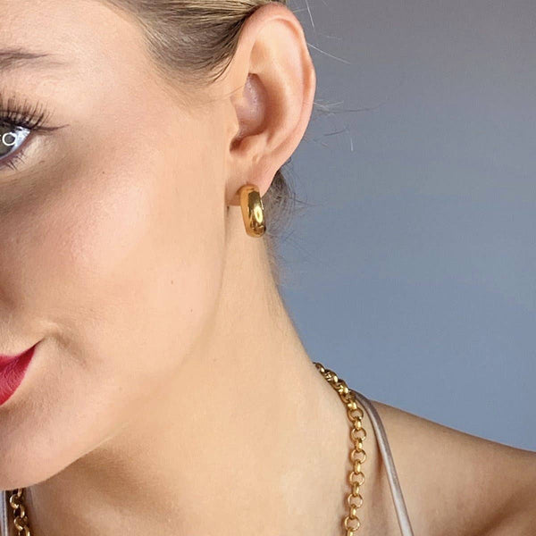 Paris Chunky Hoops 2.0- Silver