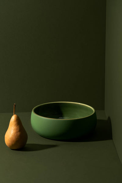 Handmade Stoneware Appetizer Bowl | Coupelle Ewa 34 Oz: Matte White