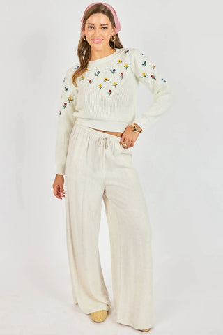 Bettie Embroidered Sweater