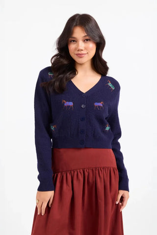 Esme Embroidered Horse Cardigan
