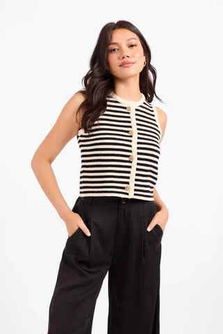 Manon Stripe Sweater Vest