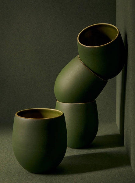 Handamde Stoneware Coffee & Tea Cup | Epa 15 oz: Matte White