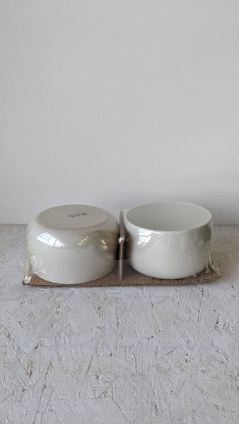 Handmade Stoneware Serving Bowl | Ewa 68 oz: Matte White