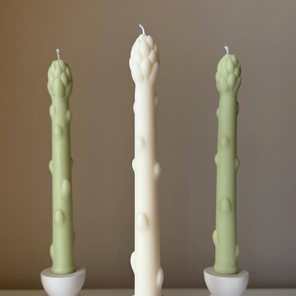 Asparagus Taper Candle: Mint