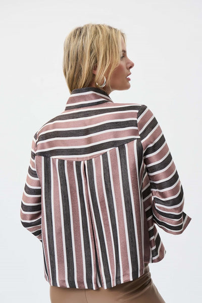 Striped Buttoned Jacket