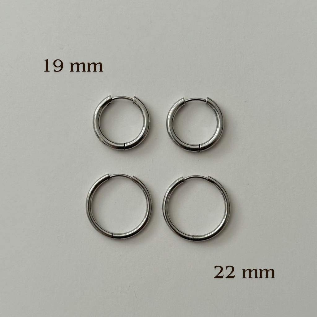 Minimal Hoops 2.0-22mm: Silver