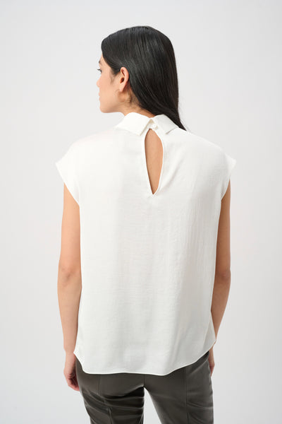 Satin Turtleneck Top