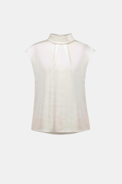 Satin Turtleneck Top
